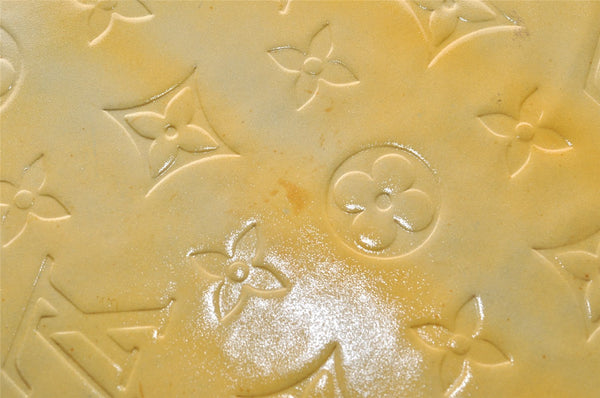 Auth Louis Vuitton Monogram Vernis Mott Shoulder Hand Bag Yellow M91030 LV 7699I