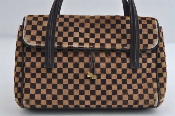 Authentic Louis Vuitton Damier Sauvage Lion Hand Bag M92131 LV 7703I