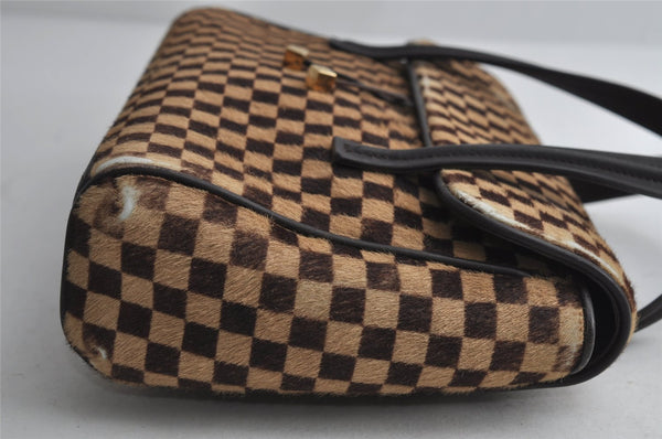 Authentic Louis Vuitton Damier Sauvage Lion Hand Bag M92131 LV 7703I