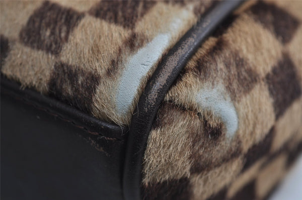 Authentic Louis Vuitton Damier Sauvage Lion Hand Bag M92131 LV 7703I