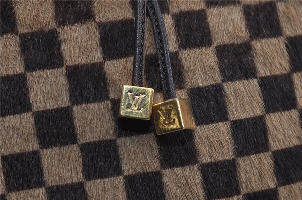 Authentic Louis Vuitton Damier Sauvage Lion Hand Bag M92131 LV 7703I