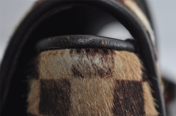 Authentic Louis Vuitton Damier Sauvage Lion Hand Bag M92131 LV 7703I