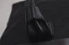 Authentic GUCCI Vintage Hand Tote Bag GG Canvas Leather 0021119 Black 7703J