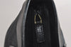 Authentic GUCCI Vintage Hand Tote Bag GG Canvas Leather 0021119 Black 7703J