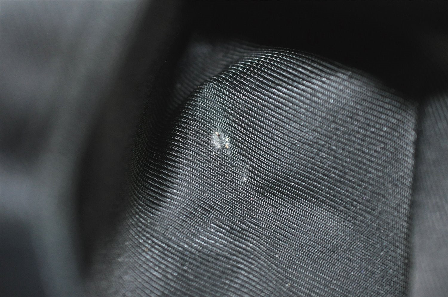 Authentic GUCCI Vintage Hand Tote Bag GG Canvas Leather 0021119 Black 7703J