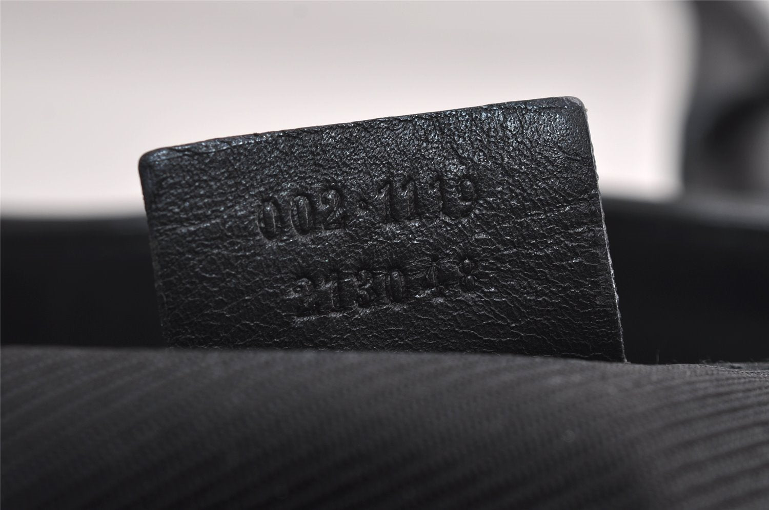 Authentic GUCCI Vintage Hand Tote Bag GG Canvas Leather 0021119 Black 7703J