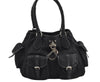 Authentic Christian Dior Trotter Lovely Hand Bag Purse Nylon Leather Black 7704J