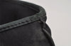 Authentic Christian Dior Trotter Lovely Hand Bag Purse Nylon Leather Black 7704J