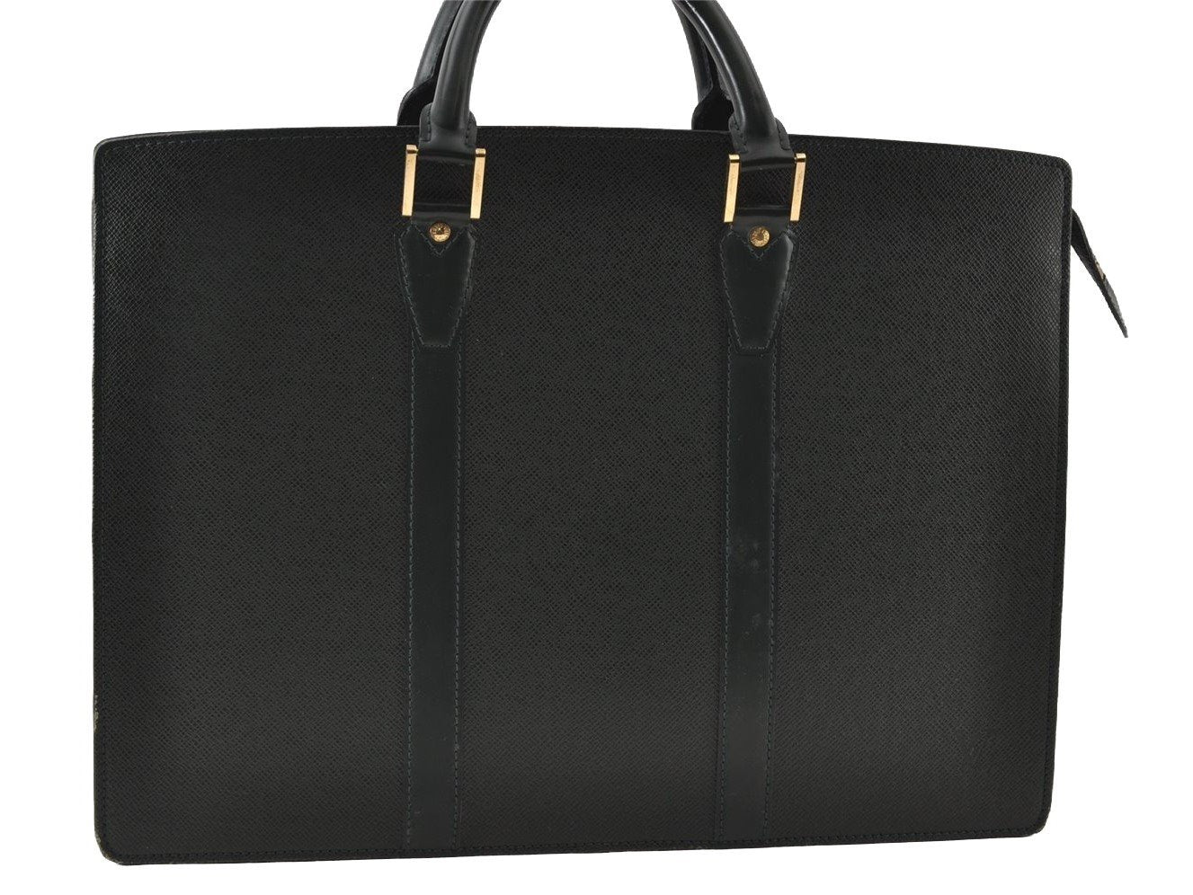 Auth Louis Vuitton Taiga Porte Documents Lozan 2Way Briefcase M30054 Green 7705I