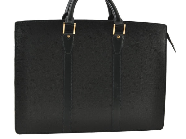 Auth Louis Vuitton Taiga Porte Documents Lozan 2Way Briefcase M30054 Green 7705I