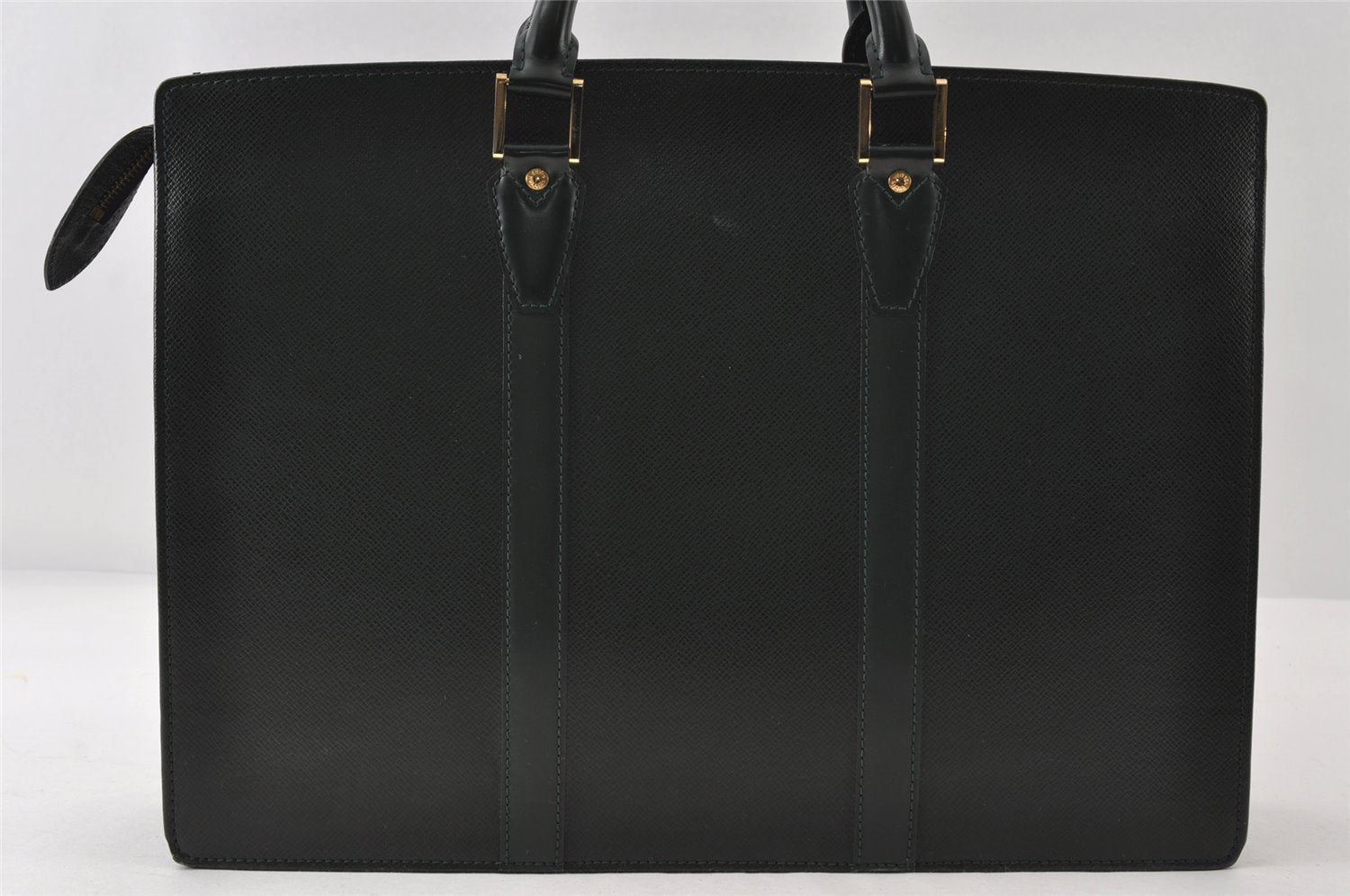 Auth Louis Vuitton Taiga Porte Documents Lozan 2Way Briefcase M30054 Green 7705I