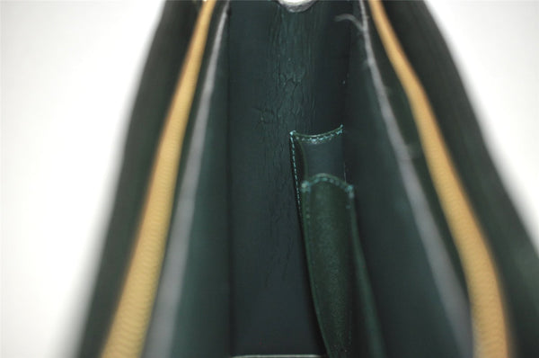 Auth Louis Vuitton Taiga Porte Documents Lozan 2Way Briefcase M30054 Green 7705I