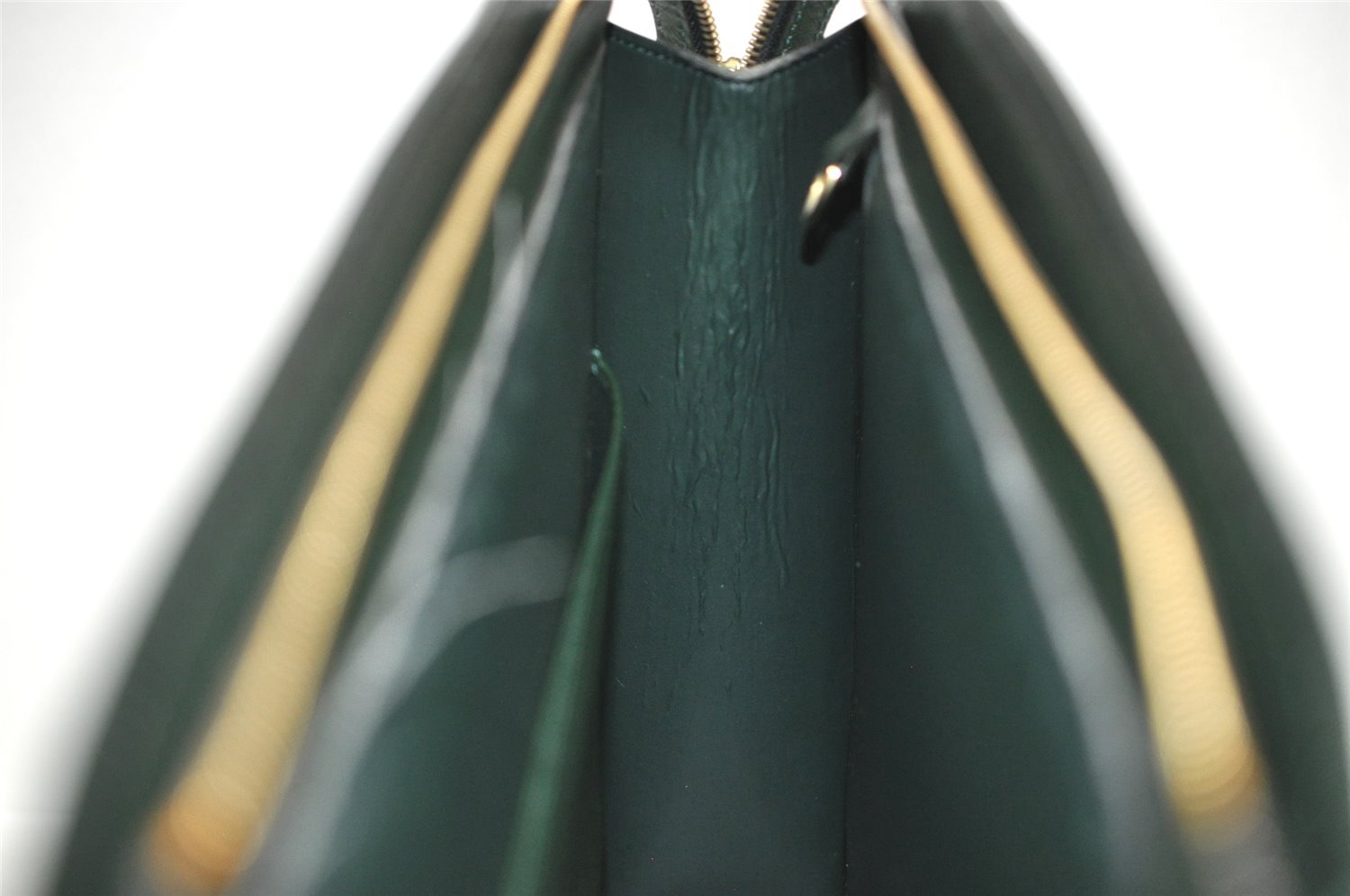 Auth Louis Vuitton Taiga Porte Documents Lozan 2Way Briefcase M30054 Green 7705I