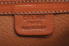 Authentic CELINE Macadam Blason Shoulder Cross Body Bag PVC Leather Brown 7706J