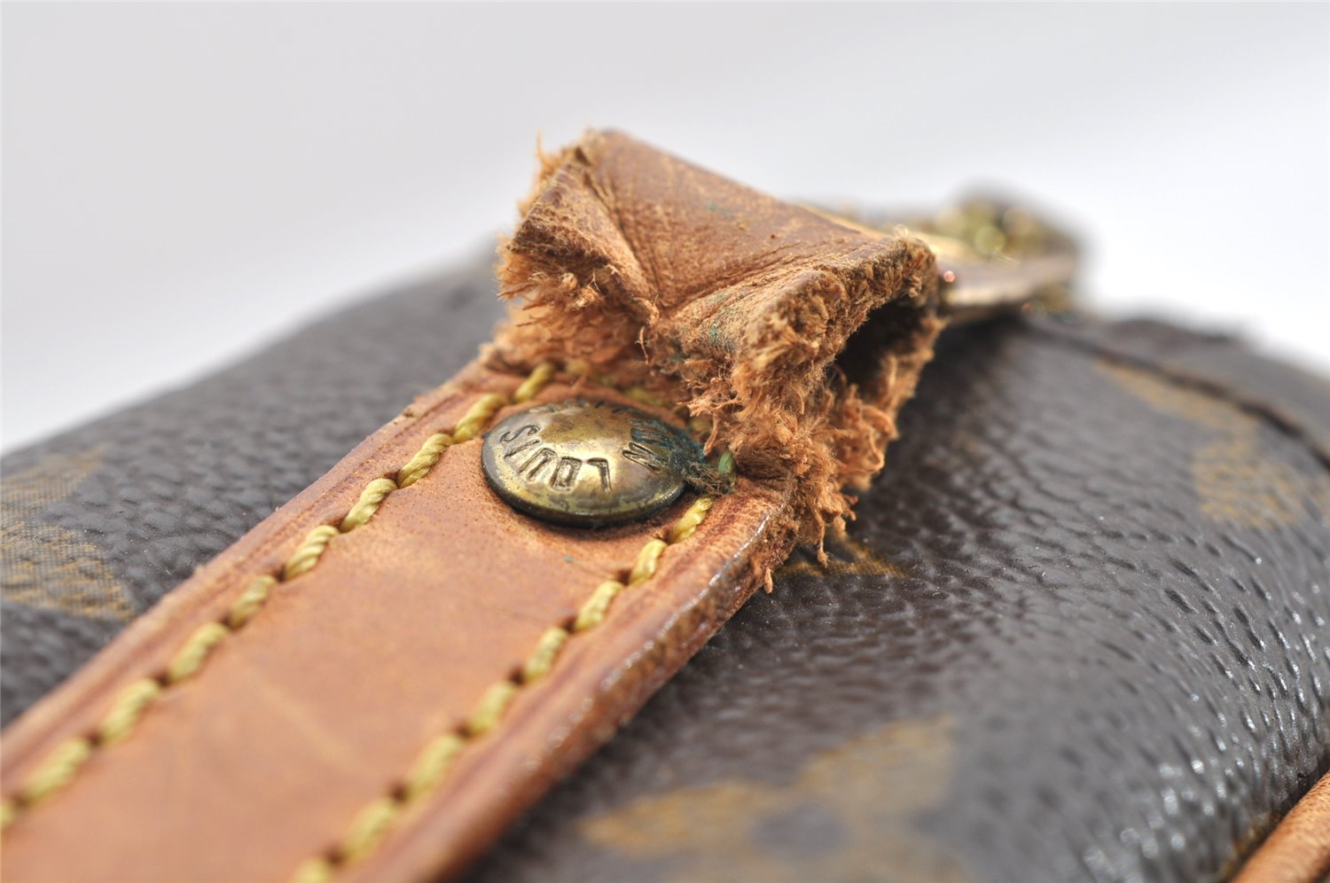 Authentic Louis Vuitton Monogram Senlis Shoulder Cross Bag M51222 Junk 7707I