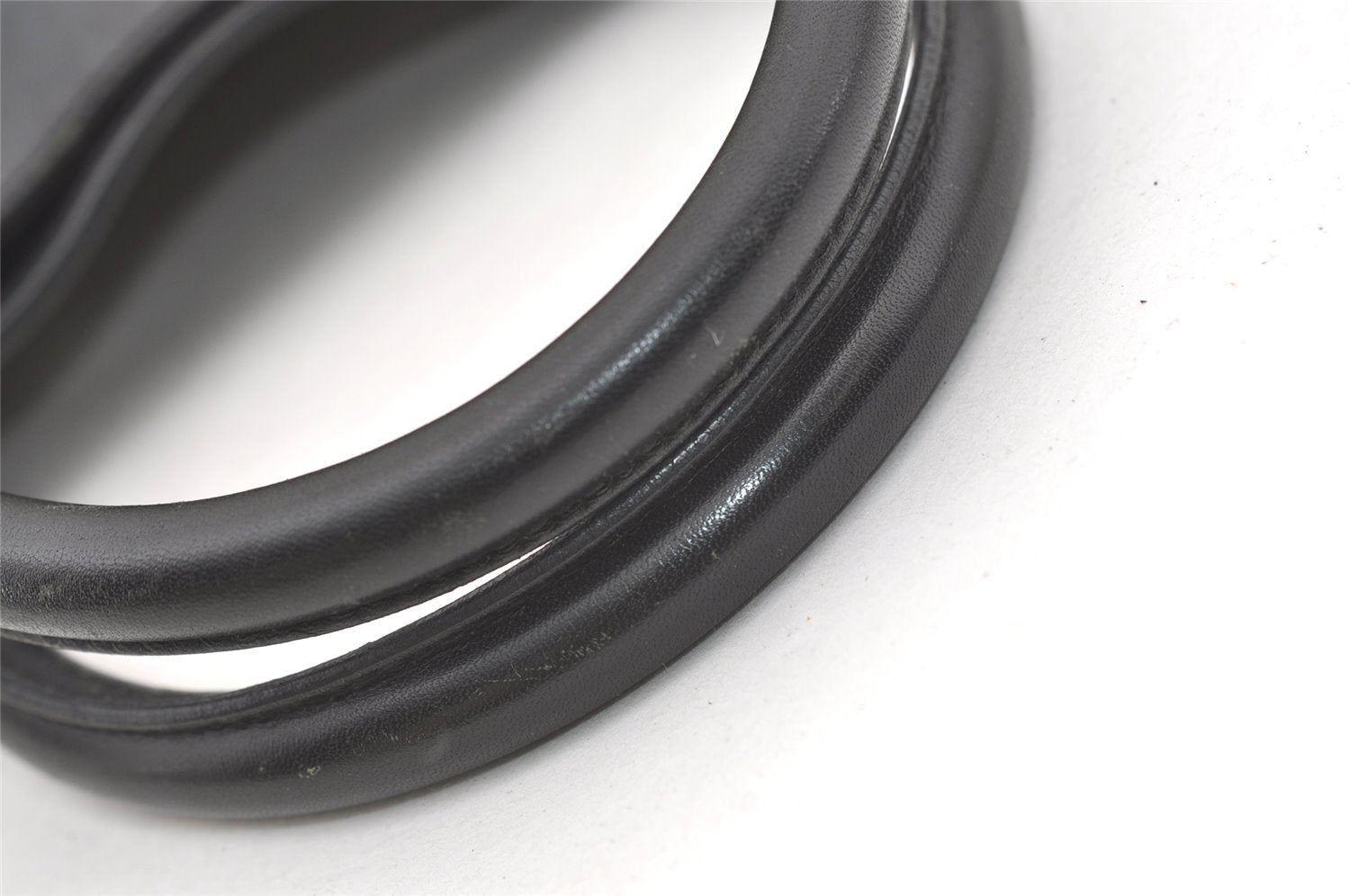 Authentic GUCCI Vintage Hand Tote Bag GG Canvas Leather 0021121 Black 7707J