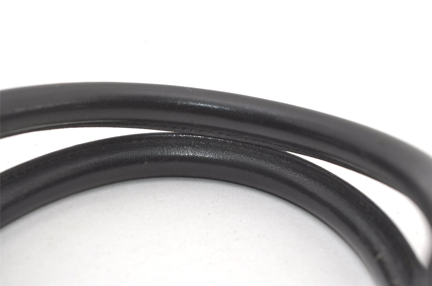 Authentic GUCCI Vintage Hand Tote Bag GG Canvas Leather 0021121 Black 7707J