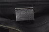 Authentic GUCCI Vintage Hand Tote Bag GG Canvas Leather 0021121 Black 7707J