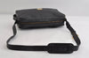 Authentic MCM Vintage Shoulder Cross Body Bag Purse PVC Leather Black 7708I