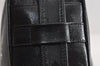 Authentic MCM Vintage Shoulder Cross Body Bag Purse PVC Leather Black 7708I