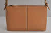 Authentic BURBERRY Vintage Leather Shoulder Hand Bag Purse Beige 7708J