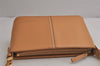 Authentic BURBERRY Vintage Leather Shoulder Hand Bag Purse Beige 7708J