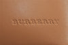 Authentic BURBERRY Vintage Leather Shoulder Hand Bag Purse Beige 7708J