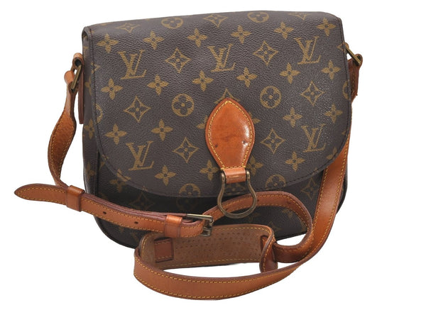 Authentic Louis Vuitton Monogram Saint Cloud GM M51242 Shoulder Cross Bag 7710I