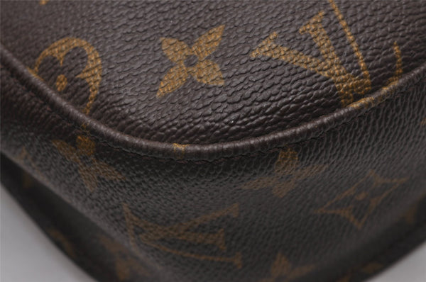 Authentic Louis Vuitton Monogram Saint Cloud GM M51242 Shoulder Cross Bag 7710I