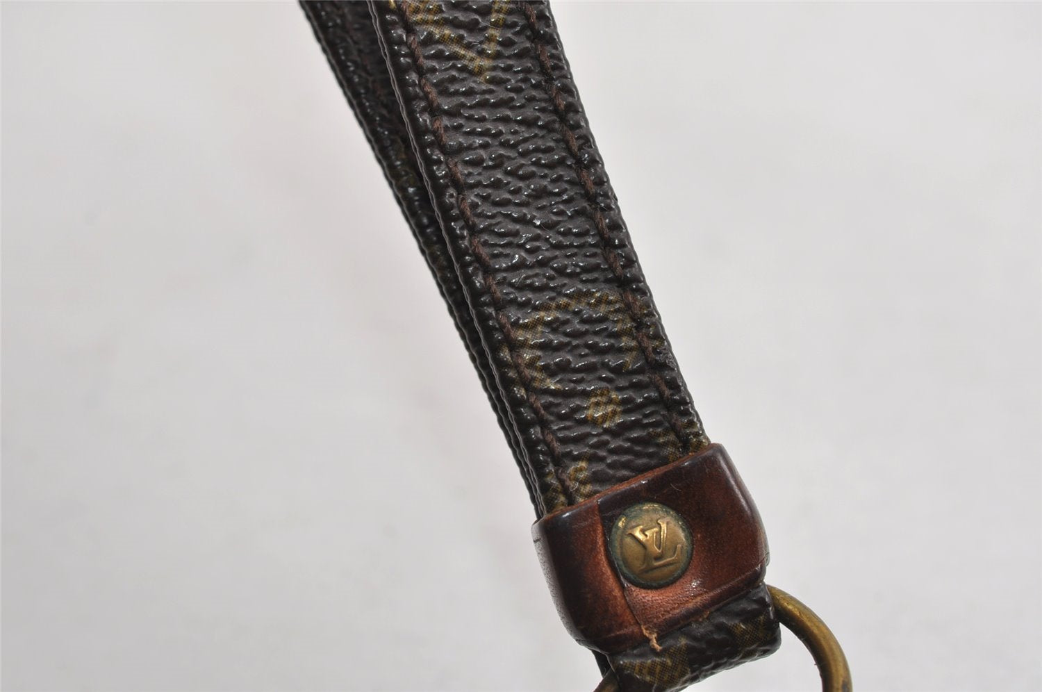 Auth Louis Vuitton Monogram Marly Dragonne PM Clutch Hand Bag Old Model LV 7712I