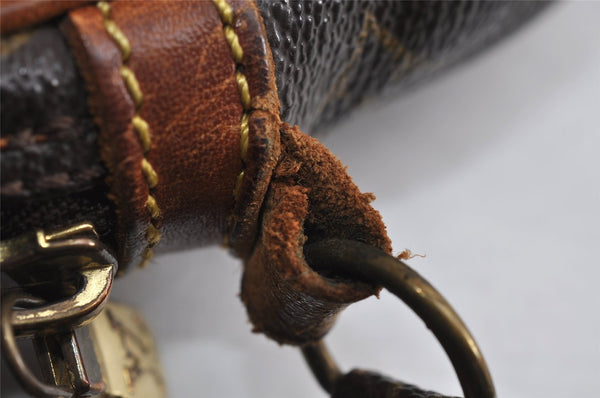 Auth Louis Vuitton Monogram Marly Dragonne PM Clutch Hand Bag Old Model LV 7712I