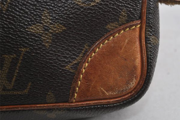 Auth Louis Vuitton Monogram Marly Dragonne PM Clutch Hand Bag Old Model LV 7712I