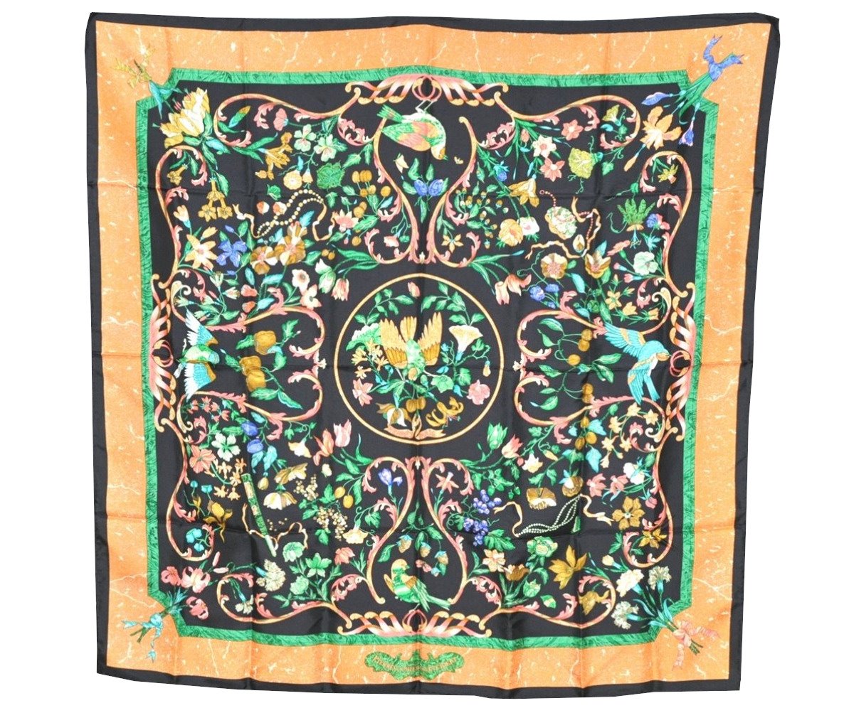 Auth HERMES Carre 90 Scarf 