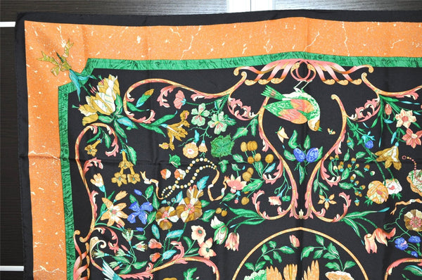 Auth HERMES Carre 90 Scarf "PIERRES d' ORIENT et d' OCCIDENT" Silk Box 7712J