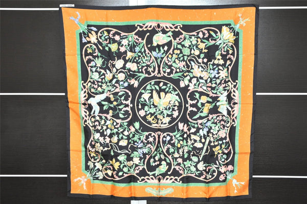 Auth HERMES Carre 90 Scarf "PIERRES d' ORIENT et d' OCCIDENT" Silk Box 7712J