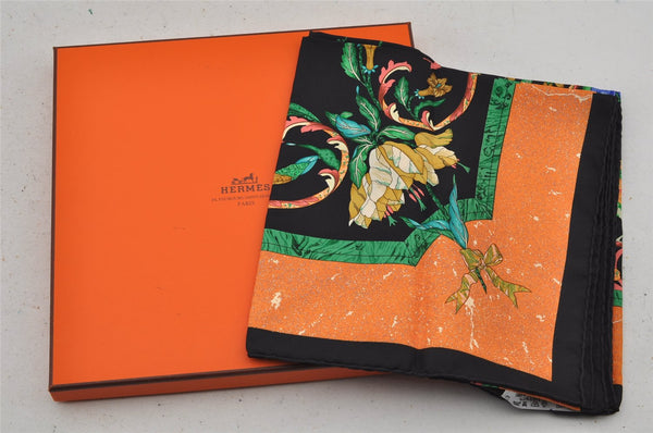 Auth HERMES Carre 90 Scarf "PIERRES d' ORIENT et d' OCCIDENT" Silk Box 7712J