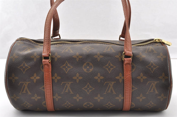 Authentic Louis Vuitton Monogram Papillon 30 Hand Bag Old Model LV 7714I