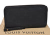 Authentic Louis Vuitton Monogram Empreinte Zippy Wallet Black M61864 LV 7715I