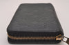 Authentic Louis Vuitton Monogram Empreinte Zippy Wallet Black M61864 LV 7715I