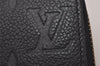 Authentic Louis Vuitton Monogram Empreinte Zippy Wallet Black M61864 LV 7715I