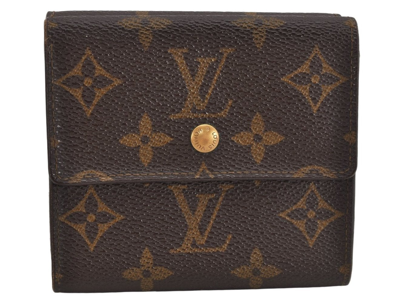 Authentic Louis Vuitton Monogram M61652 Porte Monnaie Billet Carte Credit 7715J