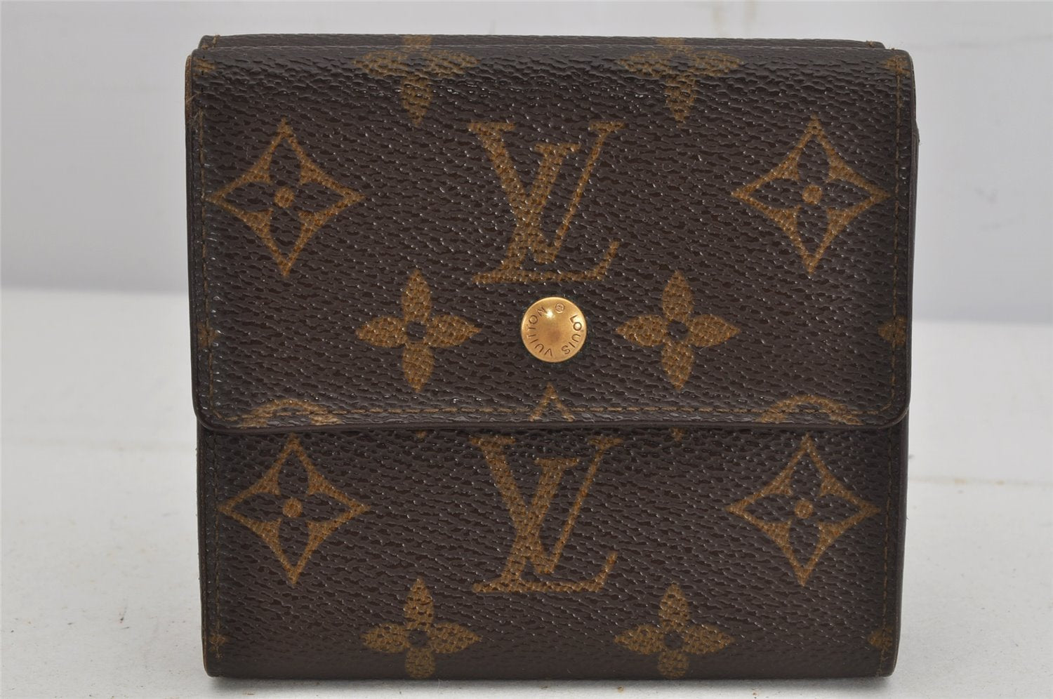 Authentic Louis Vuitton Monogram M61652 Porte Monnaie Billet Carte Credit 7715J