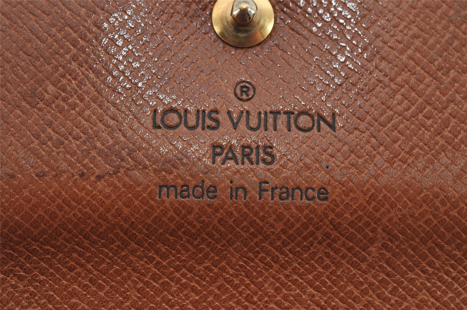 Authentic Louis Vuitton Monogram M61652 Porte Monnaie Billet Carte Credit 7715J