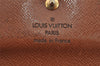 Authentic Louis Vuitton Monogram M61652 Porte Monnaie Billet Carte Credit 7715J