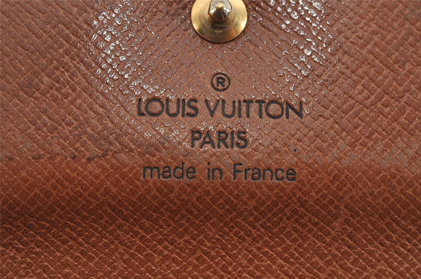 Authentic Louis Vuitton Monogram M61652 Porte Monnaie Billet Carte Credit 7715J