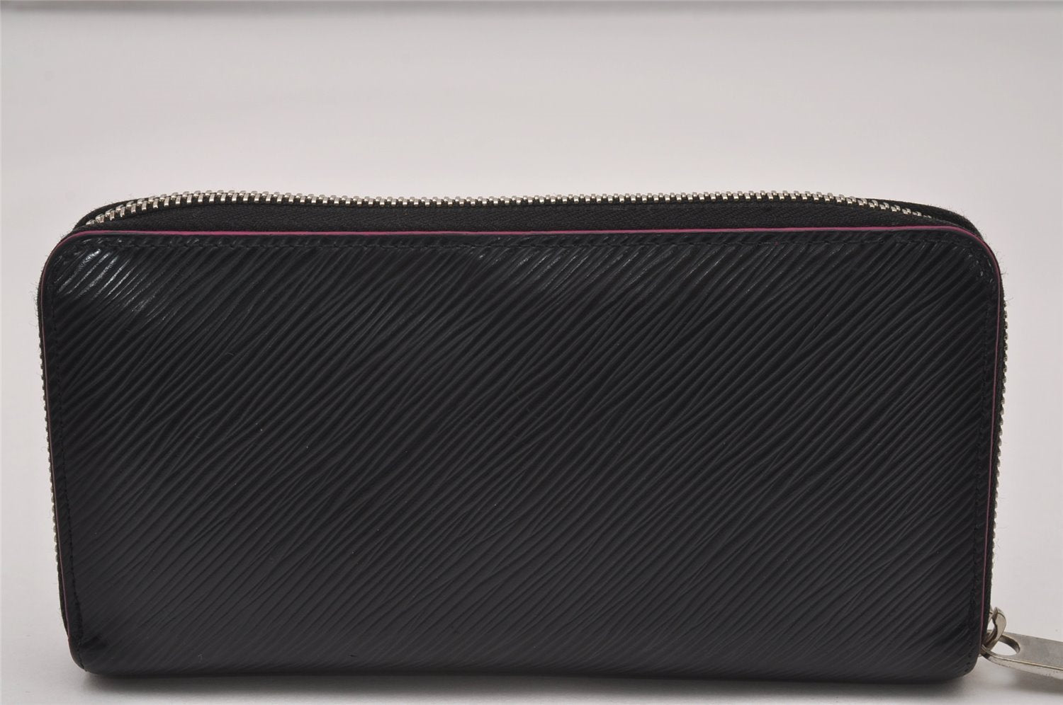 Authentic Louis Vuitton Epi Zippy Long Wallet Purse Black Pink M64838 LV 7716I