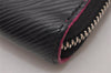 Authentic Louis Vuitton Epi Zippy Long Wallet Purse Black Pink M64838 LV 7716I