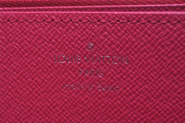 Authentic Louis Vuitton Epi Zippy Long Wallet Purse Black Pink M64838 LV 7716I