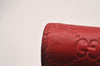 Authentic GUCCI Guccissima GG Leather Long Wallet Purse 388679 Red Box 7717I