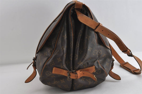Authentic Louis Vuitton Monogram Saumur 43 Shoulder Cross Bag M42252 LV 7719I